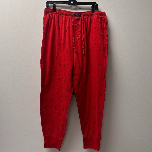 Red Polo Ralph Lauren Lolo Pajama Pants - Picture 1 of 3